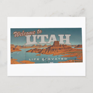 Willkommen im Utah Notebook Postkarte