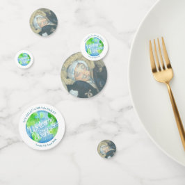 Willkommen im Welt Foto Party Konfetti