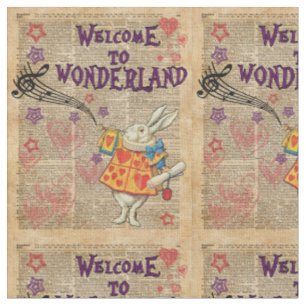 Willkommen im Wunderland... Alice im Wunderland Stoff