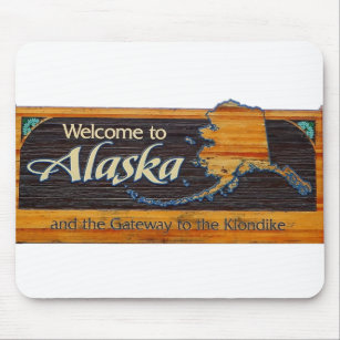 Willkommen im Zeichen von Alaska Mousepad