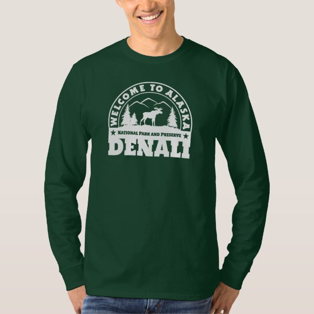 Willkommen in Alaska. Denali-Logo T-Shirt (Vorderseite)
