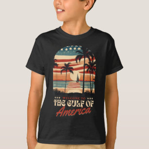 Willkommen in Amerikas Vintager Golf Beach USA Fla T-Shirt