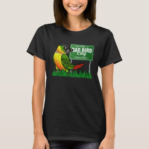 Willkommen in Bad Bird City I Gelb-Seitengrün Käse T-Shirt