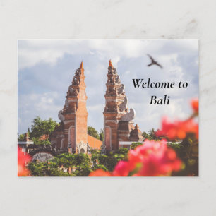 Willkommen in Bali Feiertagspostkarte