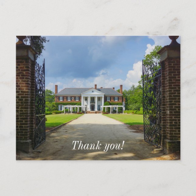 Willkommen in Boone Hall Postkarte (Vorderseite)