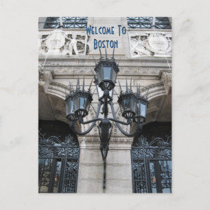Willkommen in Boston Postkarte
