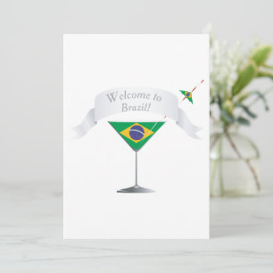 Willkommen in Brasilien Einladung