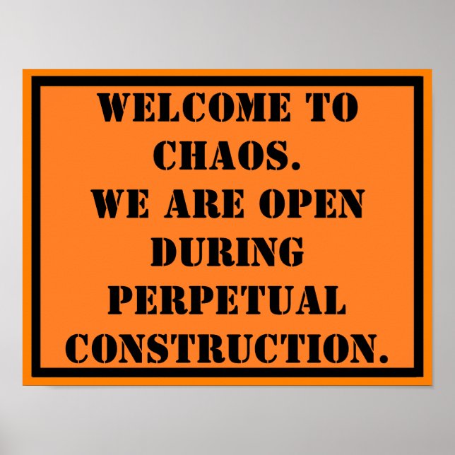Willkommen in Chaos Poster (Vorne)