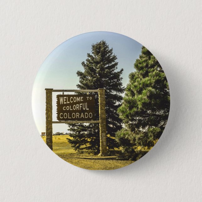 Willkommen in Colorado Button (Vorderseite)