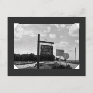 Willkommen in Colorado Postkarte