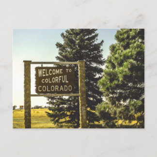 Willkommen in Colorado Postkarte
