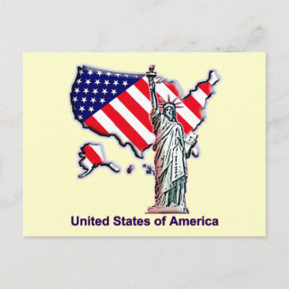 Willkommen in den USA Postkarte