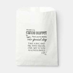 Willkommen in der Candy Buffet Gefallen Tasche Geschenktütchen
