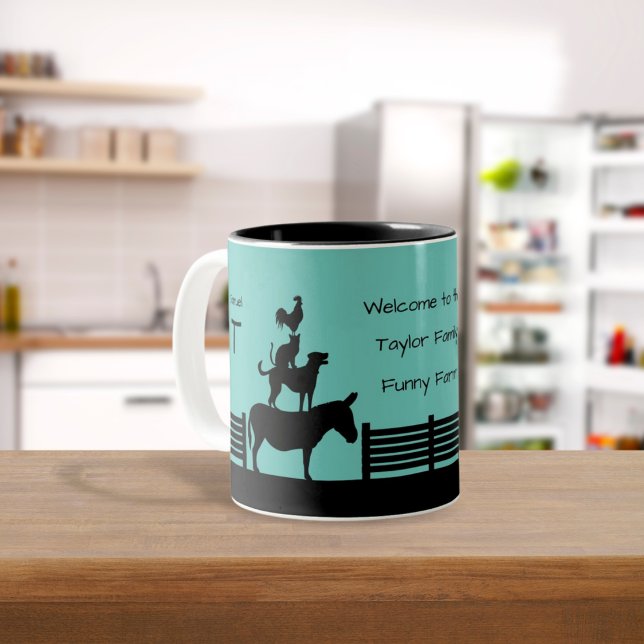 Willkommen in der Funny Farm Tasse (Von Creator hochgeladen)
