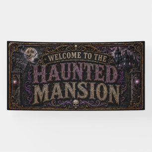 Willkommen in der Halloween-Geister-Villa Banner