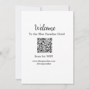 Willkommen in der Hotelrestaurant Villa Scan QR WI Feiertagskarte