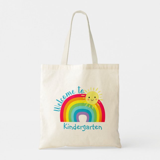 Willkommen in der Kindergarten Tote Tasche (Rückseite)