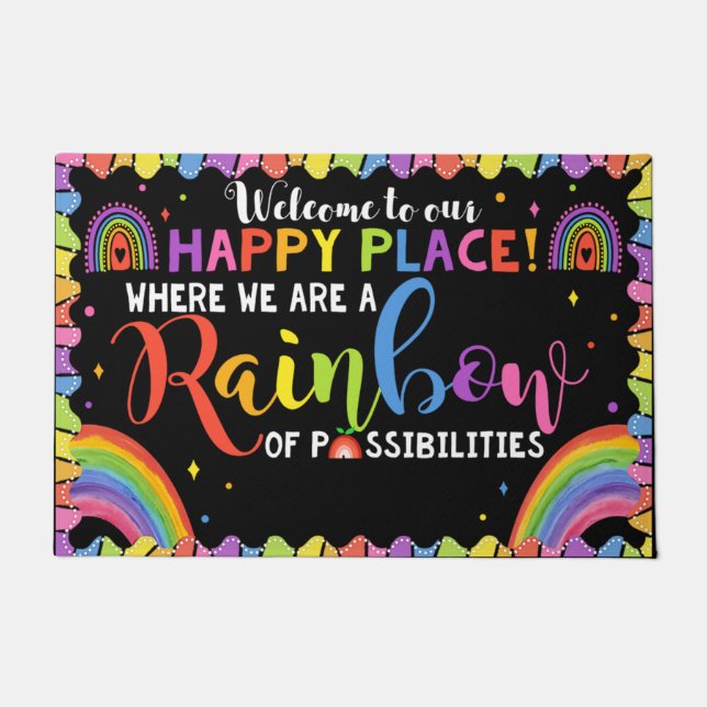 Willkommen in der Klassenzimmer Tür matt, lustige  Fußmatte (Vorderseite)