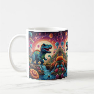 Willkommen in der magischen Welt der Dino Delights Kaffeetasse