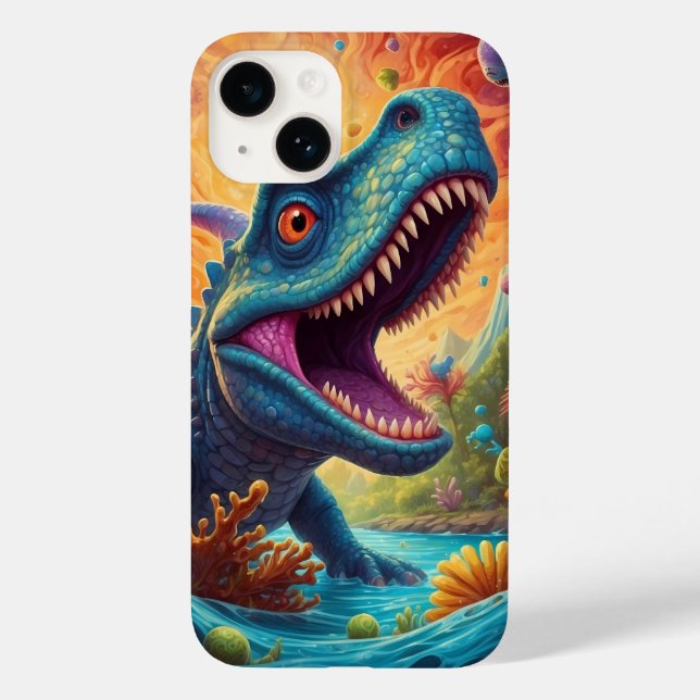 Willkommen in der magischen Welt des Dino Case-Mate iPhone Hülle (Rückseite)