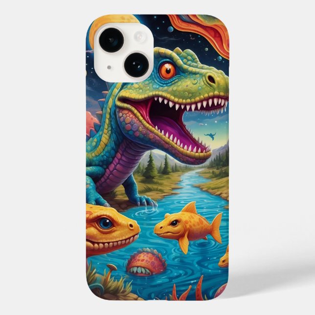 Willkommen in der magischen Welt des Dino Case-Mate iPhone Hülle (Rückseite)