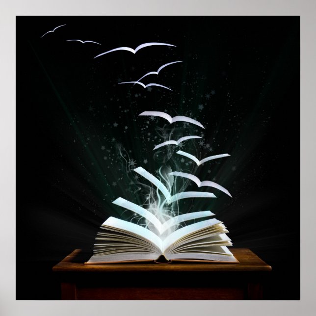 Willkommen in der magischen Welt des Lesens! Poster (Vorne)