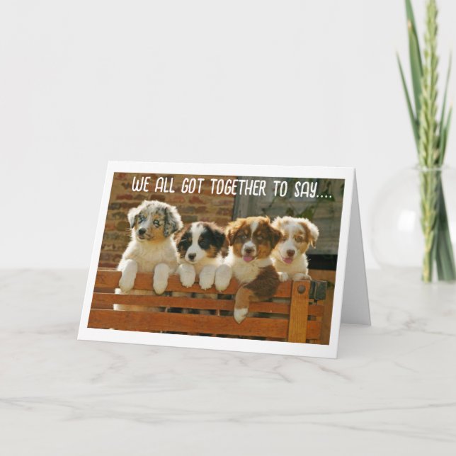 **WILLKOMMEN IN DER NACHBARSCHAFT" FEIERTAGSKARTE (Vorderseite)