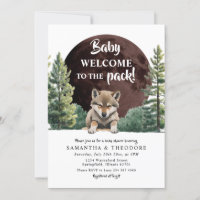 Willkommen in der Pack Wolf Forest Boy Baby Dusche