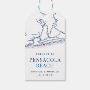 Willkommen in der Pensacola Beach Florida Gastgesc Geschenkanhänger