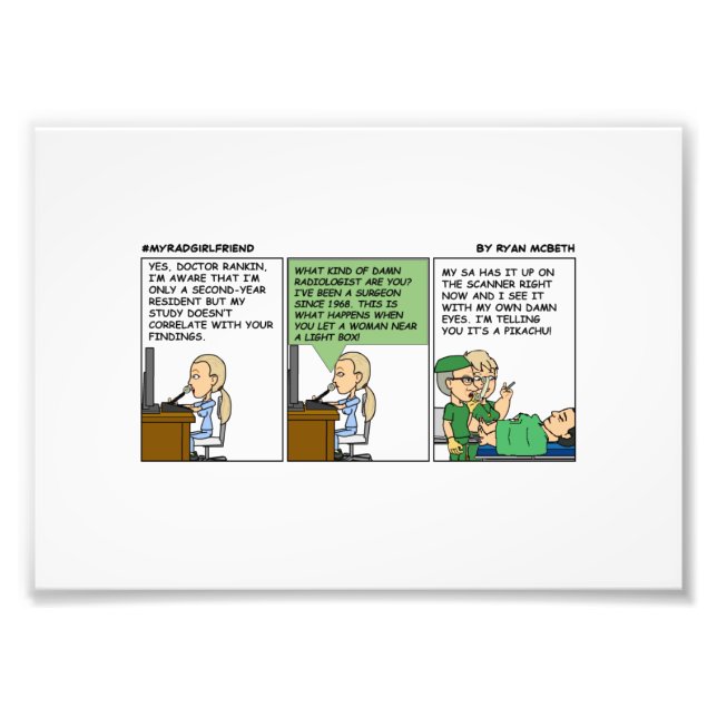 Willkommen in der Radiologie Fotodruck (Vorne)