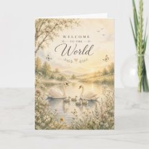 Willkommen in der Welt Baby Glückwunschkarte