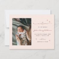 Willkommen in der Welt | | Retro Boho Birth