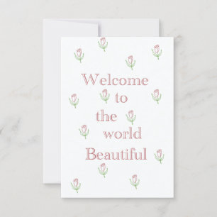 Willkommen in der Welt schön Karte