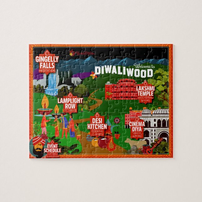 Willkommen in Diwaliwod! Puzzle (Horizontal)