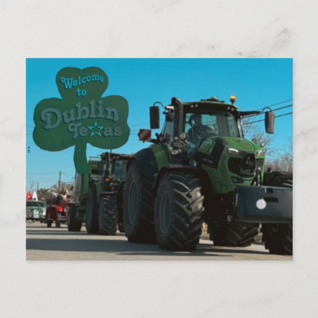 Willkommen in Dublin (Texas) Postkarte (Vorderseite)