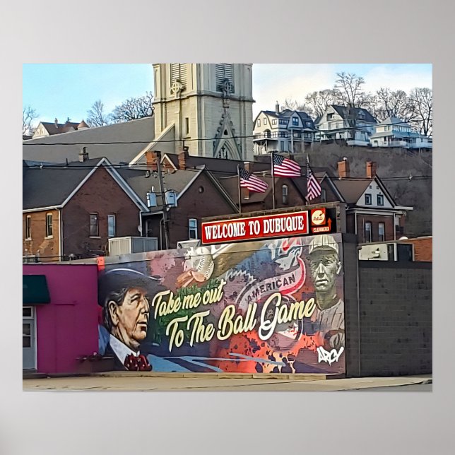 Willkommen in Dubuque, Iowa Keepake Souvenir Poster (Vorne)