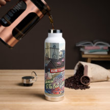 Willkommen in Dubuque, Iowa Zeichen mit amerikanis