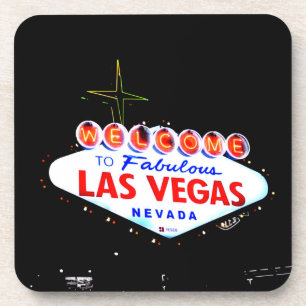 Willkommen in Fabuous Las Vegas Nevada Sin City Getränkeuntersetzer