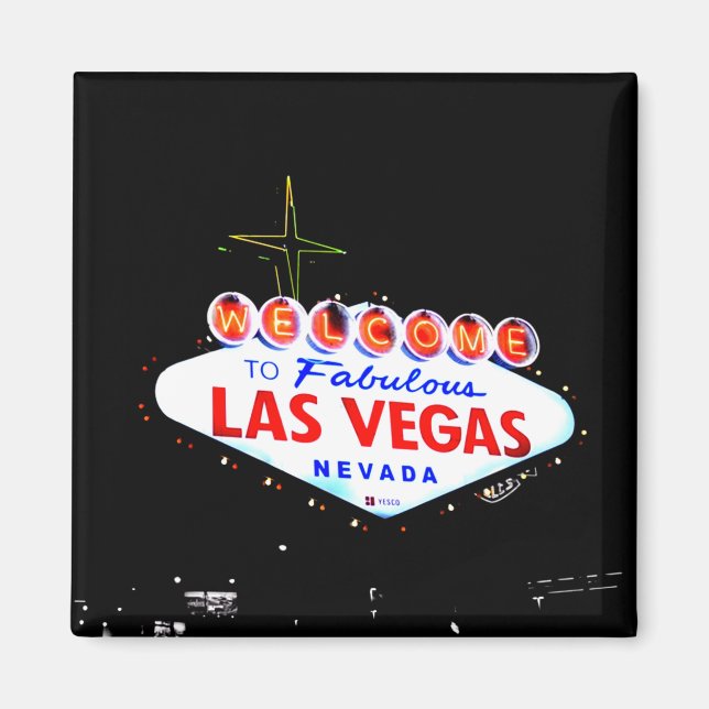Willkommen in Fabuous Las Vegas Nevada Sin City Magnet (Vorne)