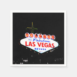 Willkommen in Fabuous Las Vegas Nevada Sin City Serviette