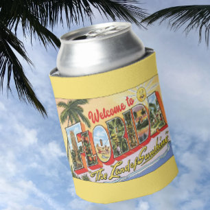 Willkommen in Florida Vintag mit alten Orten Dosenkühler