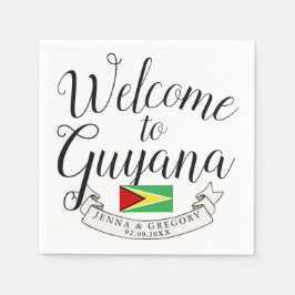 Willkommen in Guyana | HOCHZEIT IN URLAUBSORT Serviette