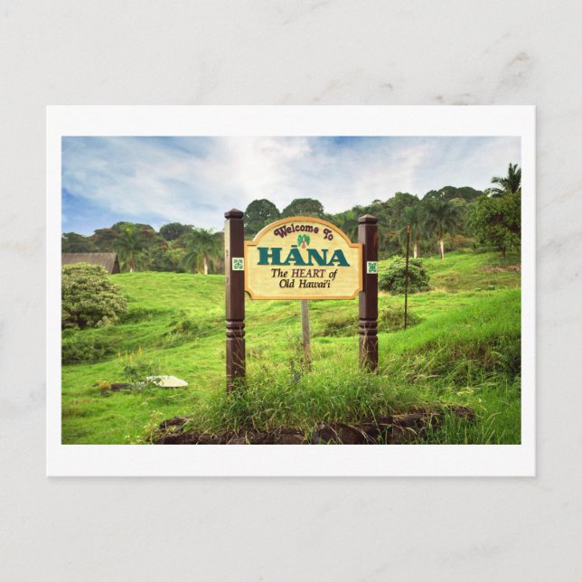 Willkommen in Hana Postkarte (Vorderseite)