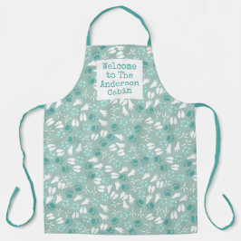 Willkommen in Ihrer Hütte, in der wilde Dinge umhe Schürze