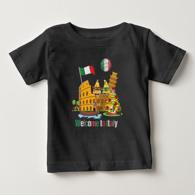 Willkommen in Italien Baby T-shirt (Vorderseite)
