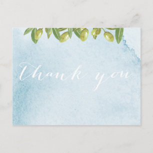 Willkommen in Italien Toskana Hochzeit Danke Postkarte