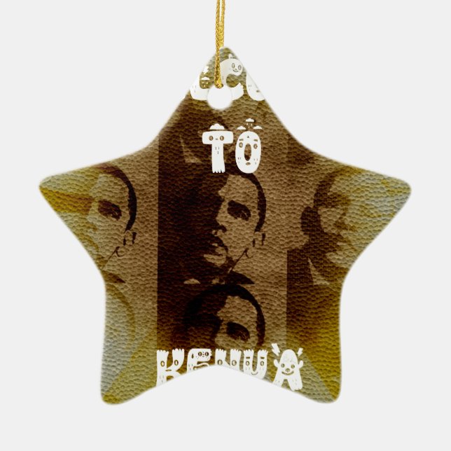 Willkommen in Kenia Keramik Ornament (Vorne)