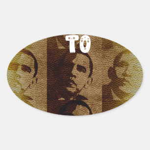 Willkommen in Kenia Ovaler Aufkleber