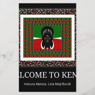 Willkommen in Kenia und machen es Kenyan schönen T