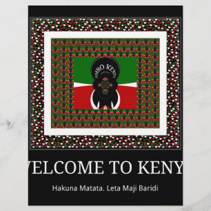 Willkommen in Kenia und machen es Kenyan schönen T